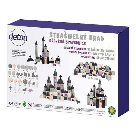 Detoa Dřevěná stavebnice Strašidelný hrad