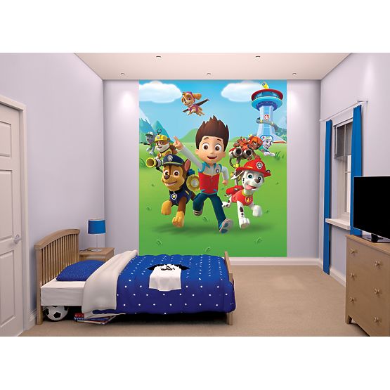 Dětská 8 dílná 3D tapeta Tlapková patrola