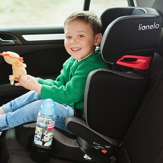 Dětská autosedačka LIONELO Hugo detaily eko-kůže