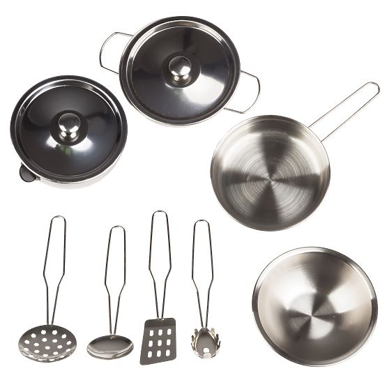 Dětská dřevěná kuchyňka s vybavením