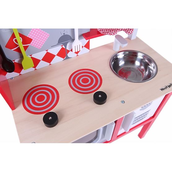 Dětská dřevěná kuchyňka s vybavením