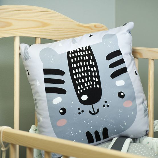 Dětská postýlka Alek se stahovací bočnicí - přírodní