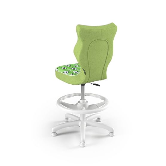 Dětská ergonomická židle k psacímu stolu upravená na výšku 119-142 cm - fotbalové míče