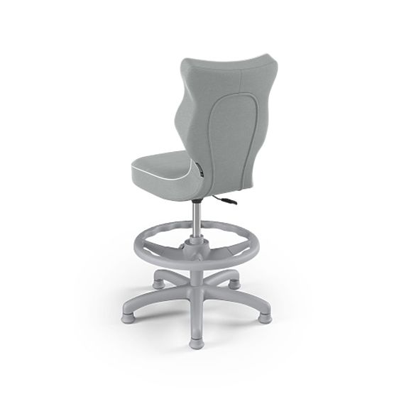 Dětská ergonomická židle k psacímu stolu upravená na výšku 119-142 cm - šedá