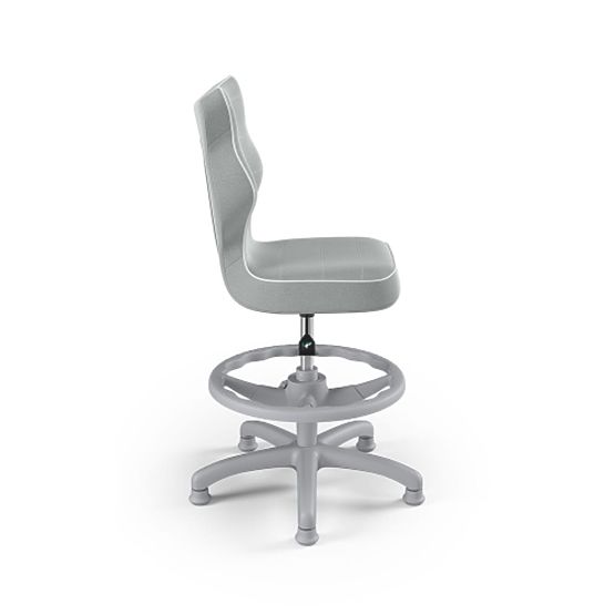 Dětská ergonomická židle k psacímu stolu upravená na výšku 119-142 cm - šedá