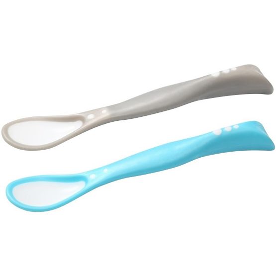 Dětská flexibilní lžička Baby Ono 2ks šedá, tyrkysová Dle obrázku
