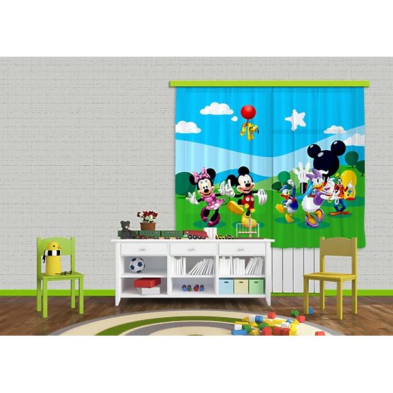 Dětská foto záclona Myšák Mickey