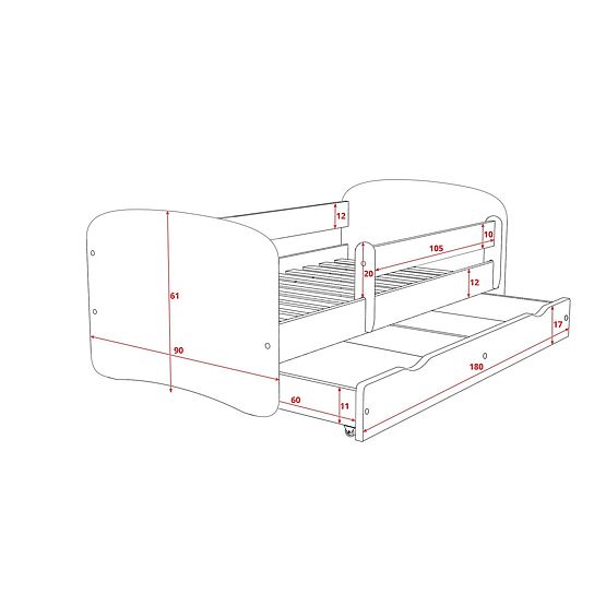Dětská hokejová postel - HC Sparta Praha