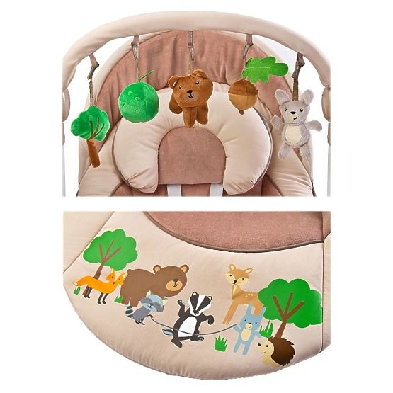 Dětská houpačka CARETERO FOREST brown Hnědá