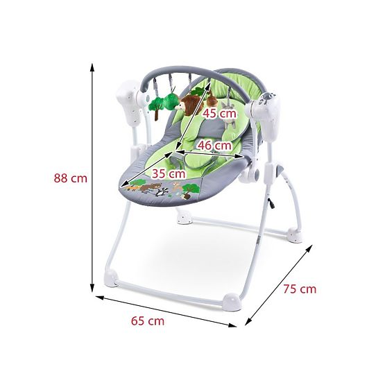 Dětská houpačka CARETERO FOREST brown Hnědá