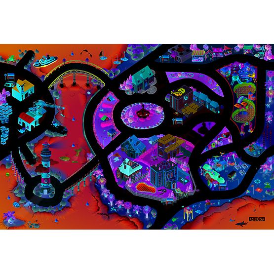 Dětská hrací podložka Latex Pobřeží