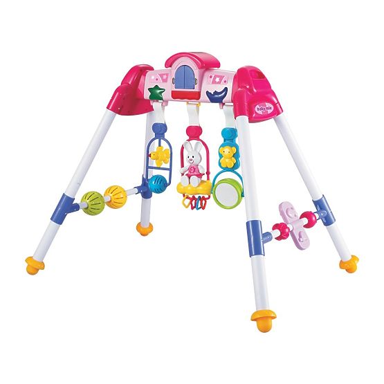 Dětská hrající edukační hrazdička De Lux Baby Mix pink Růžová