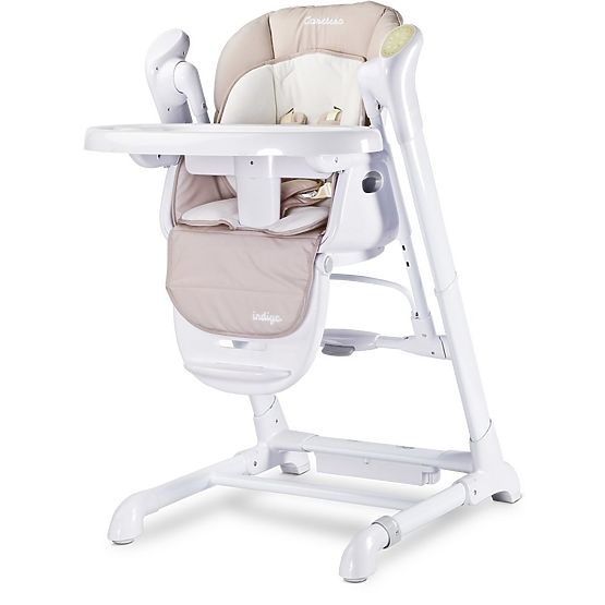 Dětská jídelní židlička 2v1 Caretero Indigo beige Béžová