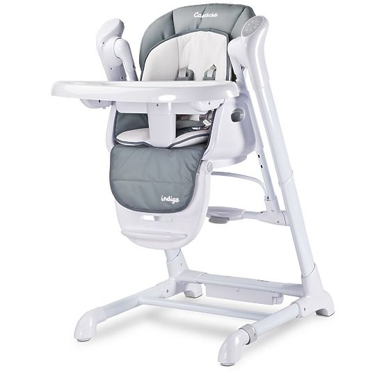 Dětská jídelní židlička 2v1 Caretero Indigo grey Šedá