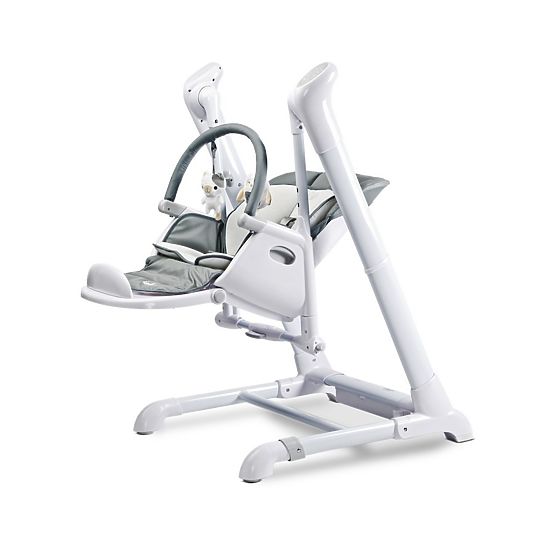 Dětská jídelní židlička 2v1 Caretero Indigo grey Šedá