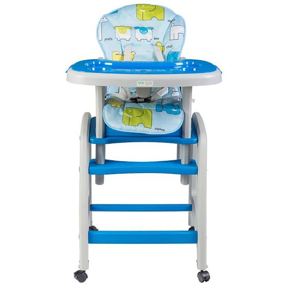 Dětská jídelní židlička 2v1 - modrá