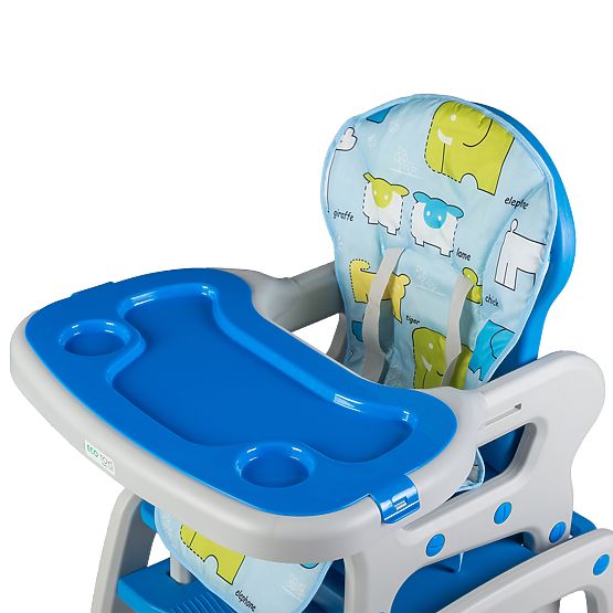 Dětská jídelní židlička 2v1 - modrá