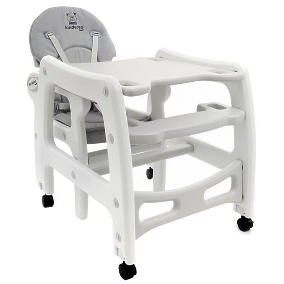 Dětská jídelní židlička Kinder - šedá