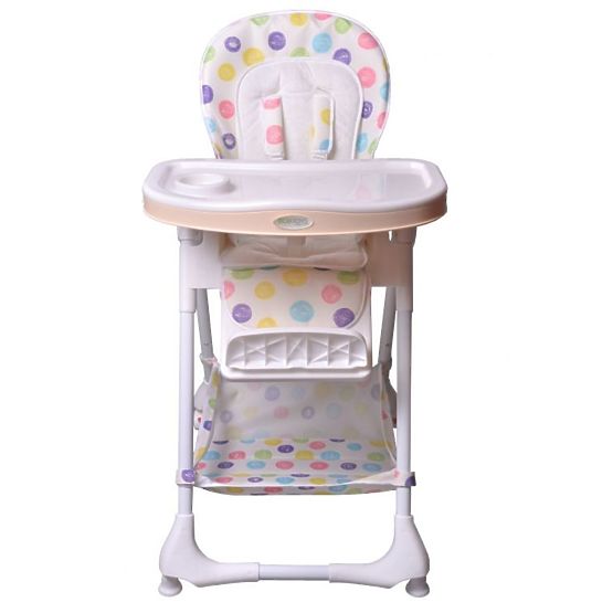 Dětská jídelní židlička/lehátko Puntíky