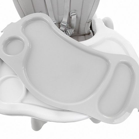 Dětská jídelní židlička Luxa - šedá