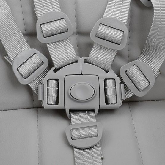 Dětská jídelní židlička Luxa - šedá