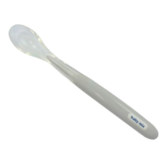 Dětská lžička Baby Mix šedá