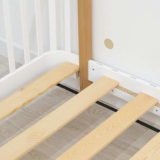 Dětská Montessori buková postel Kate - bílá
