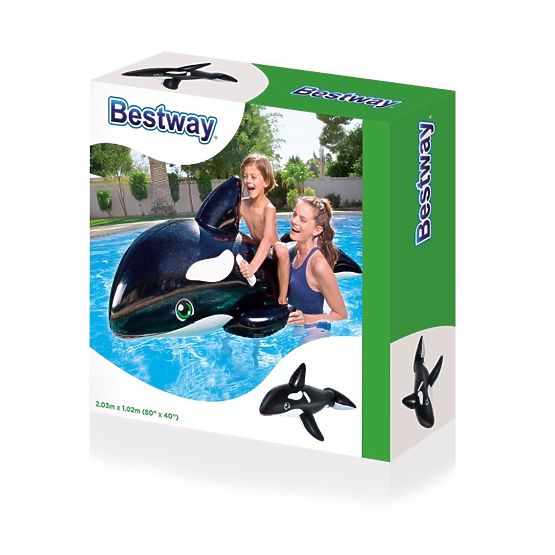 Dětská nafukovací kosatka do vody Bestway Černá