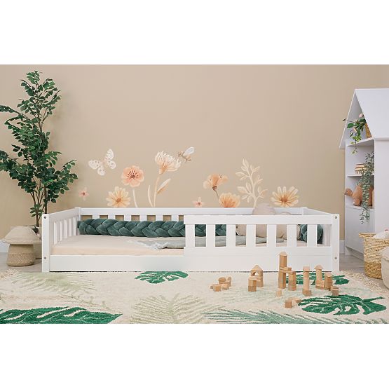 Dětská nízká postel Montessori Meadow - bílá
