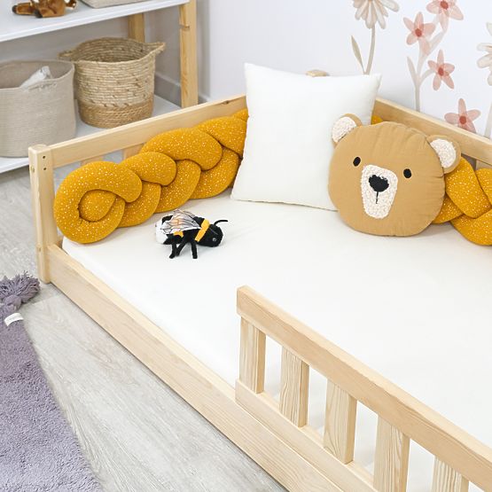 Dětská nízká postel Montessori Meadow - přírodní