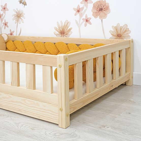Dětská nízká postel Montessori Meadow - přírodní