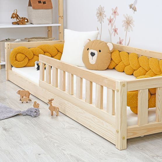 Dětská nízká postel Montessori Meadow - přírodní