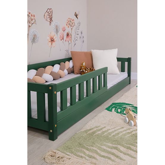 Dětská nízká postel Montessori Ourbaby Meadow - zelená