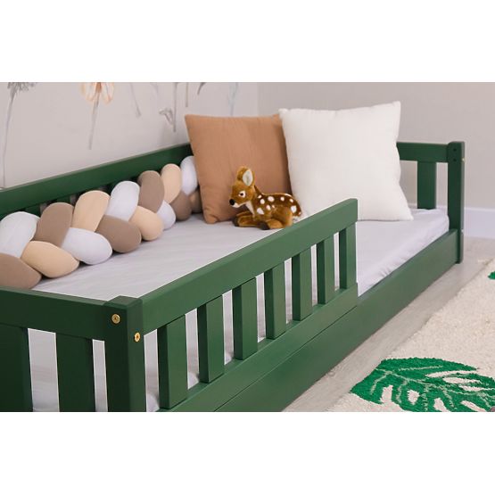 Dětská nízká postel Montessori Ourbaby Meadow - zelená
