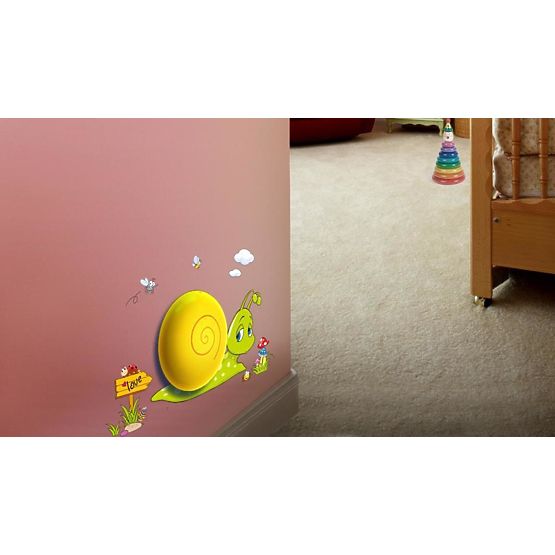 Dětská noční lampa s nálepkou Šneček