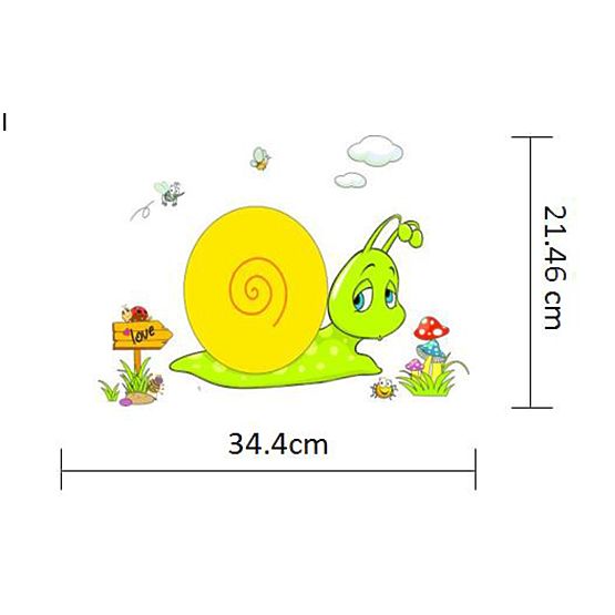 Dětská noční lampa s nálepkou Šneček