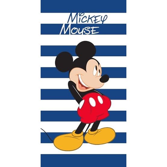 Dětská osuška 70x140 Mickey Mouse - modro-bílá