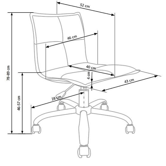 Dětská otočná židle Magic modrá