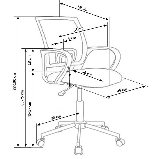 Dětská otočná židle Paris