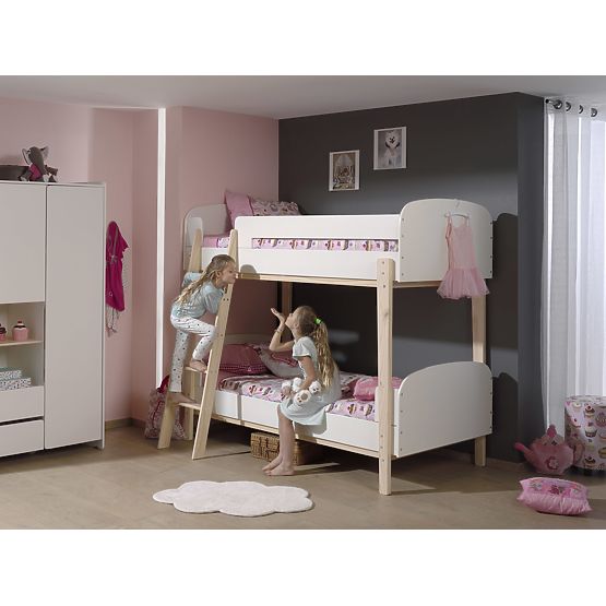 Dětská patrová postel Kiddy - bílá