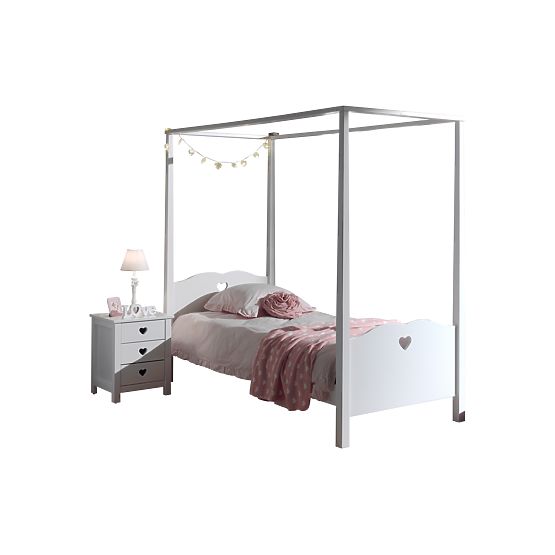 Dětská postel Amori s nebesy 200x90 cm