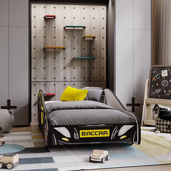 Dětská postel auto Batcar black 140x70