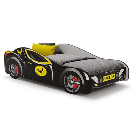 Dětská postel auto Batcar black 160x80