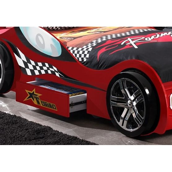 Dětská postel auto Turbo Racing - červená