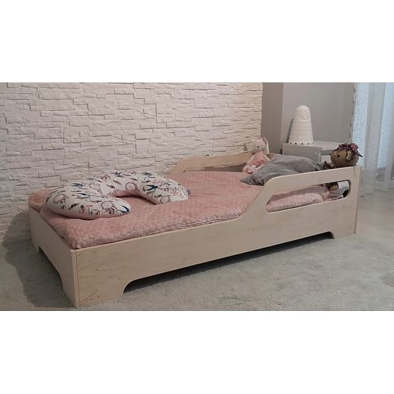 Dětská postel Crocodile 140x70 - přírodní