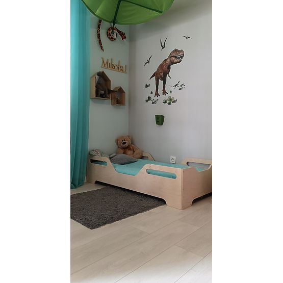 Dětská postel Crocodile se zábranou - 140 x 70 cm
