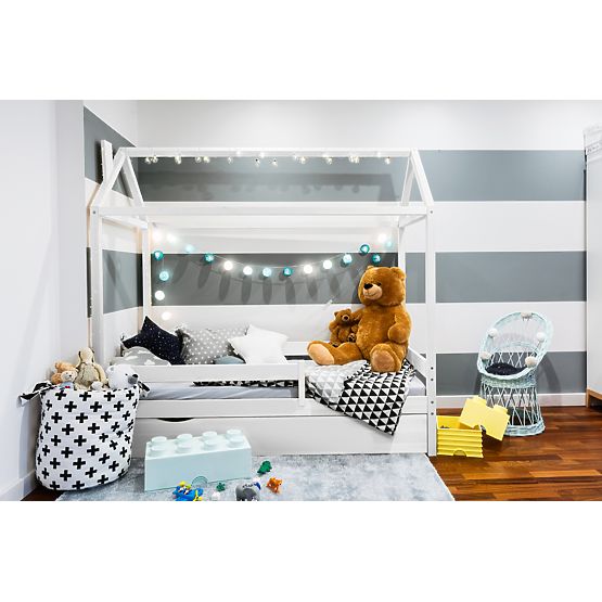 Dětská postel domeček Paul - bílá