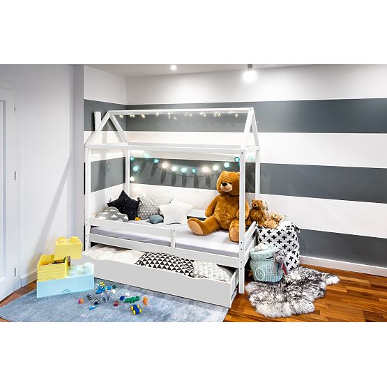 Dětská postel domeček Paul - bílá