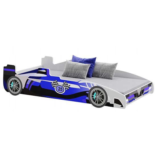 Dětská postel FORMULA modrá 160 x 80 cm