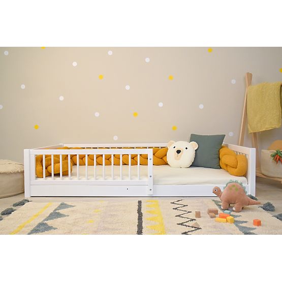 Dětská postel Montessori Woodie - bílá